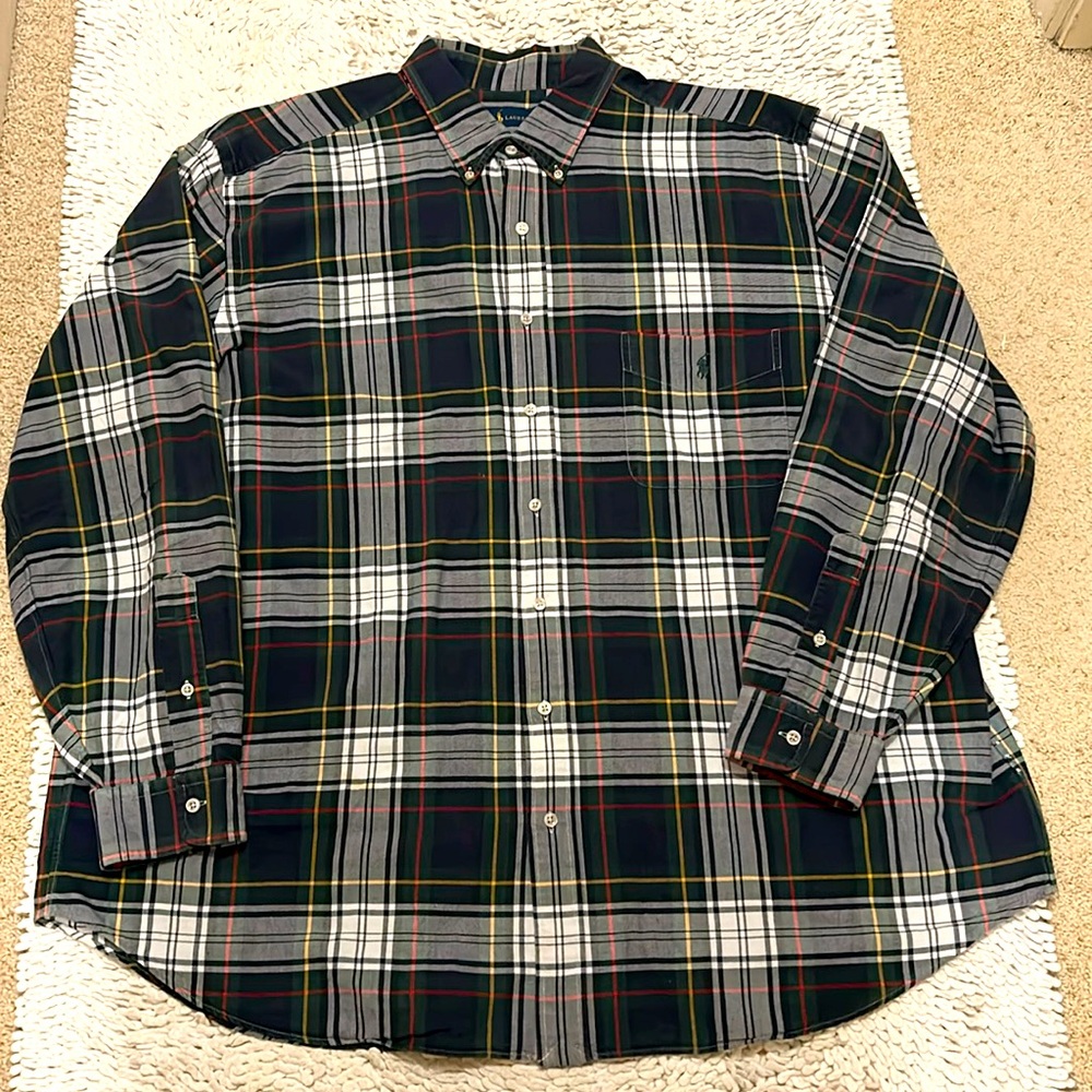 Ralph Lauren Button Down Plaid Shirt